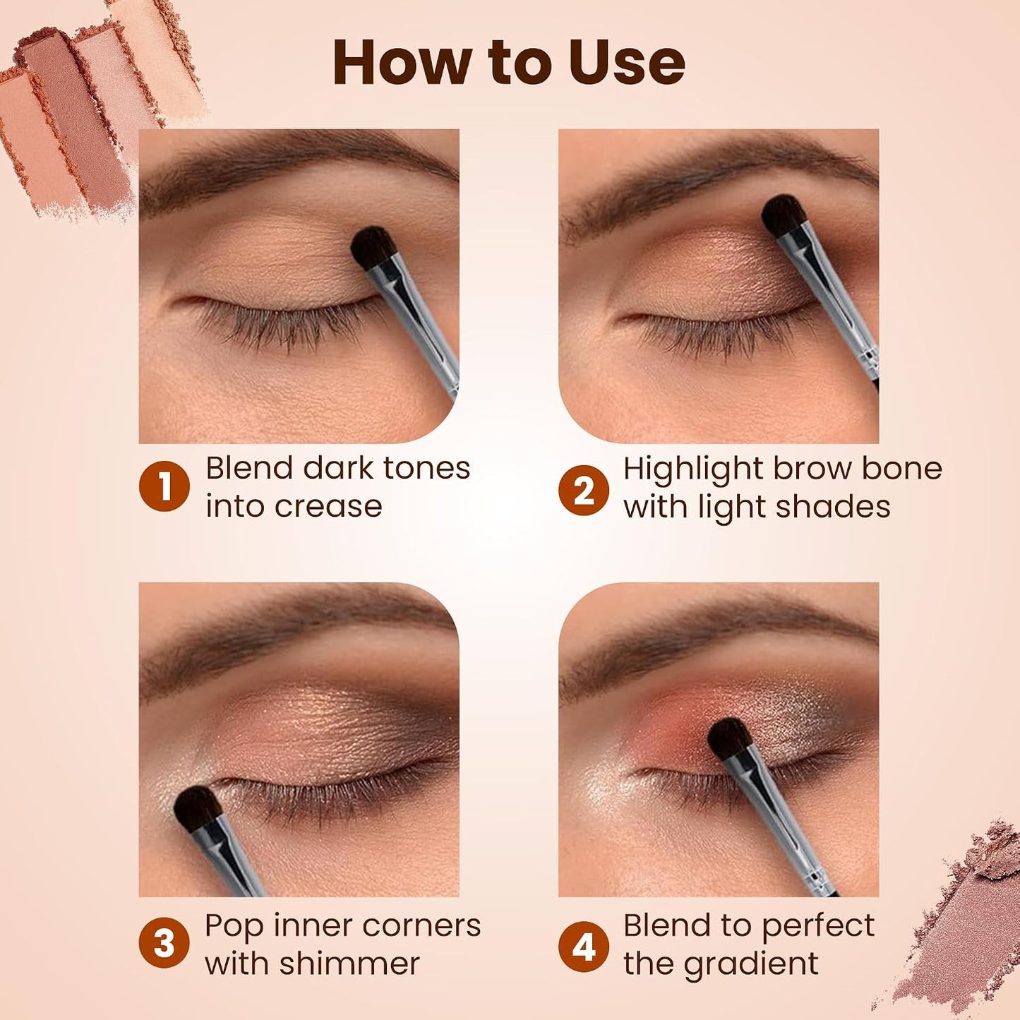 Rose Gold Nude Eyeshadow Palette